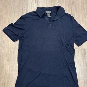 H&M Men’s Medium Navy Blue Slim Fit Polo Shirt
